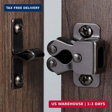 4 PCS Cabinet Latch Double Roller Catch Hardware for Cupboard Closet Kit