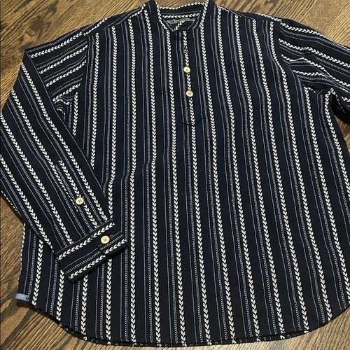 J PETERMAN 100% Light Blue Jefferson Shirt L/S large