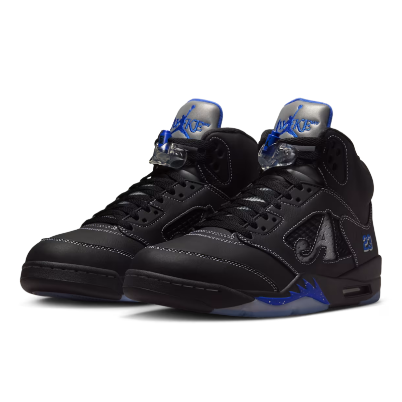 Awake NY × Nike Air Jordan 5 Retro OG Size 5 - Awake NY x Air Jordan 5 Retro Boro - Racer Blue for sale