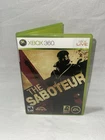The Saboteur (Microsoft Xbox 360, 2009) Complete CIB + w/ Manual TESTED