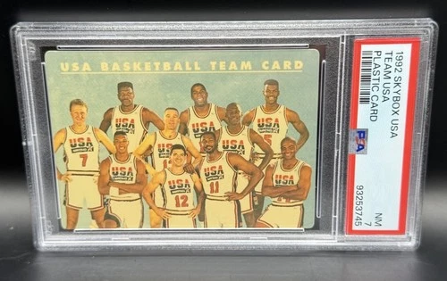 Team USA 1992 Skybox USA Dream Team Plastic Card PSA 7 NM Michael Jordan