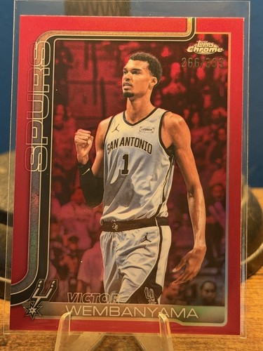 2025-26 Topps Chrome Update Victor Wembanyama Magenta Refractor /399 Spurs