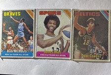 Lot of 3 - 1975-76 Topps - Dave Cowens #170, #253 James Silas, #10 Bob McAdoo