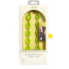 Chic Trendy Crossbody Phone Lanyard Strap Green Chain Link Iphone School College