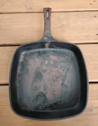 Wagner Ware Sidney O 1218 Square Skillet Cast Iron Smooth Bottom