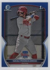 2023 Bowman Chrome Prospects Blue Refractor /150 Nikau Pouaka-Grego #BCP-89 s3g