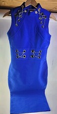 Fashion Nova Women's Royal  Blue Change This Love Banda Stretch Dress Size S.