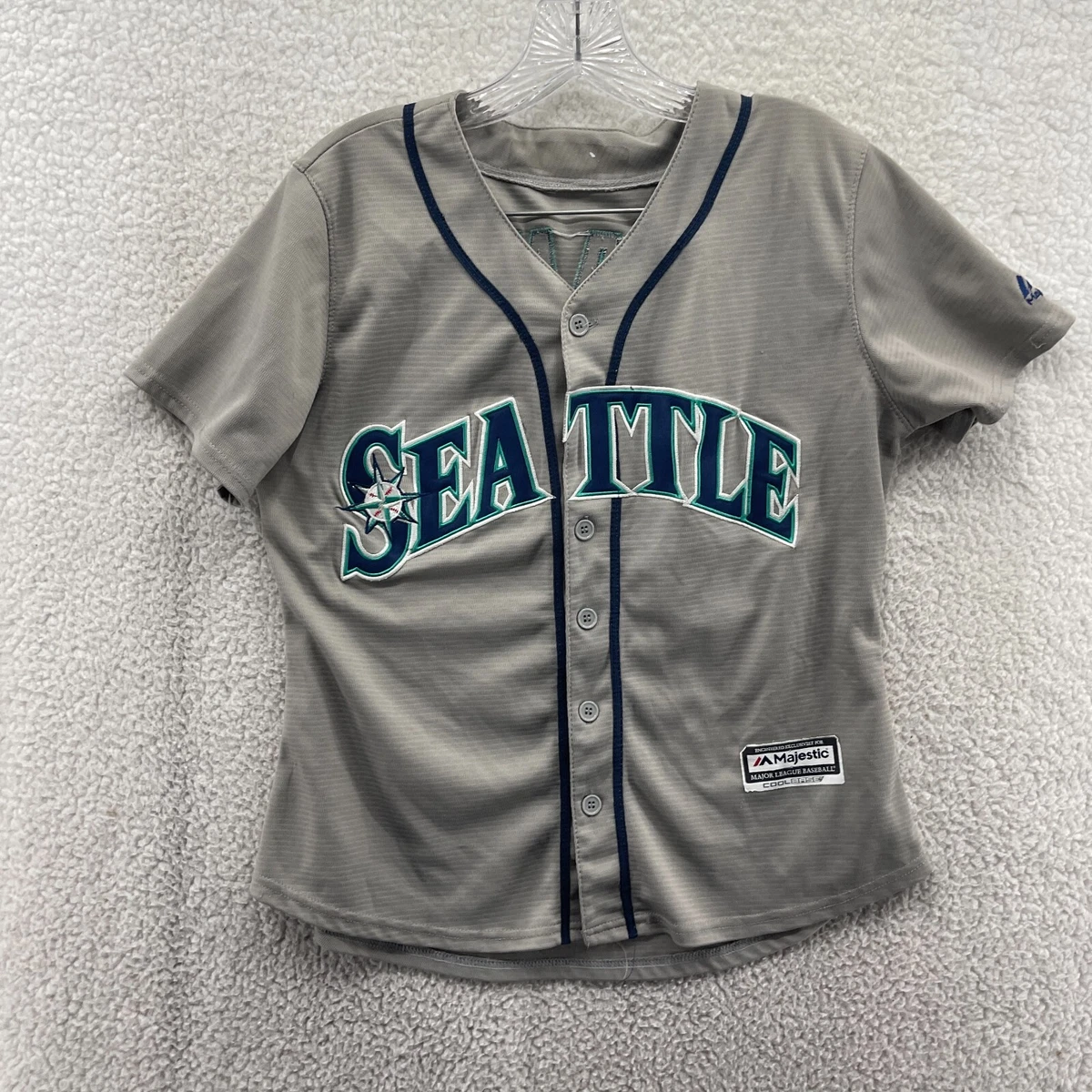 Majestic Seattle Mariners Jersey Cano #22 Cool Base Gray Men's Size M Medium