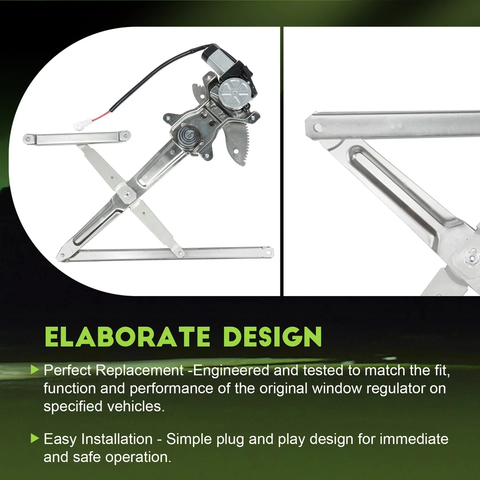Regulador de ventana eléctrica delantero izquierdo con motor para Toyota Tundra 2000-2006 Foto 4 de 4