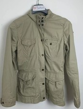 Timberland Earth Keepers Beige Jacket Zip And Button Up With Back Cinch Size Sp