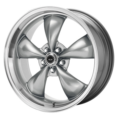 American Racing TORQ THRUST Anthracite Machined Lip 17x7.5'' Rim 5X4.5+45 Each