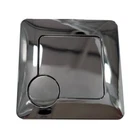 Square Dual Flush Plate Push Button (Concealed Toilet Cisterns) 70mm Chrome