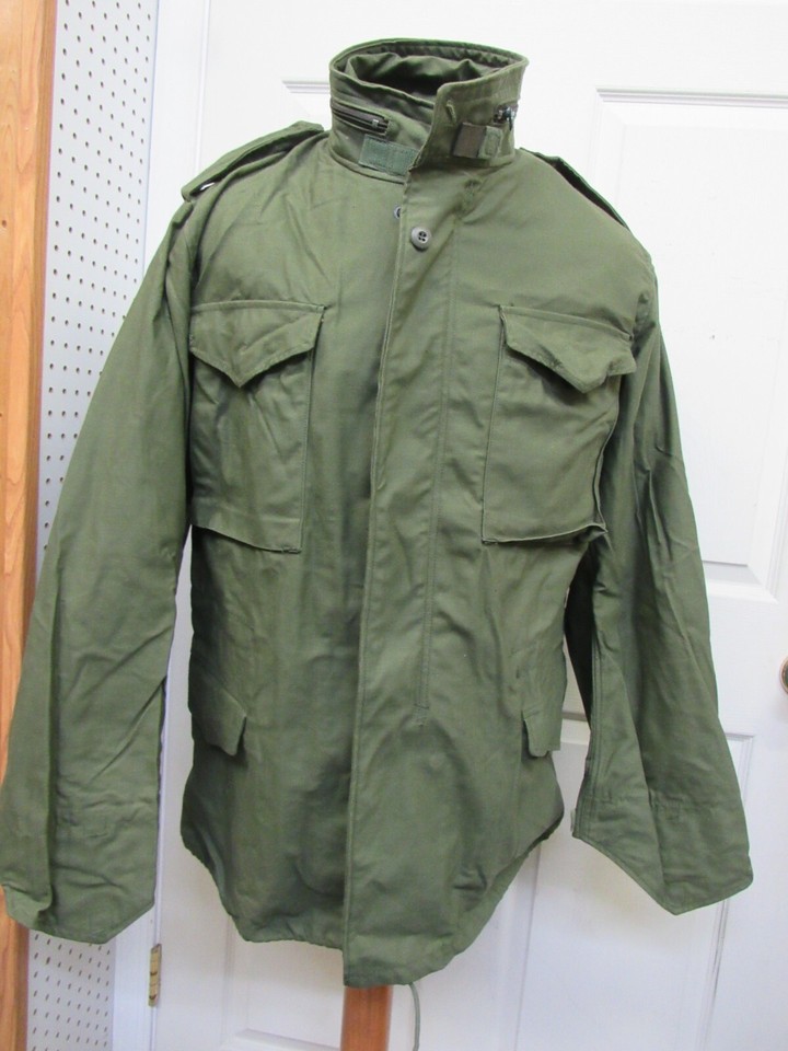 US OD Field Jacket Coat M65 Medium Long Golden Manufacturing OG107