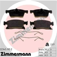 Zimmermann Scheibenbremsbelag 22345.195.2
