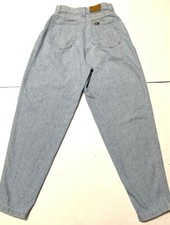 VINTAGE 90S Lee Pleated High Waisted Jeans Pants Blue 100 Cotton 11 Med.