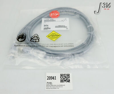 20941 APPLIED MATERIALS CABLE ASSY CHMB DNET, 3X 300MM (NEW) 0150