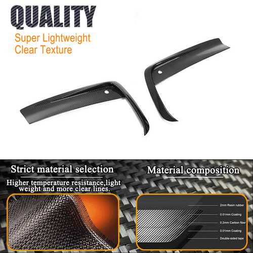 Passt für BMW G14 G15 G16 M Sport Carbon Front Flaps Splitter Spoiler Canards - Bild 7 von 11