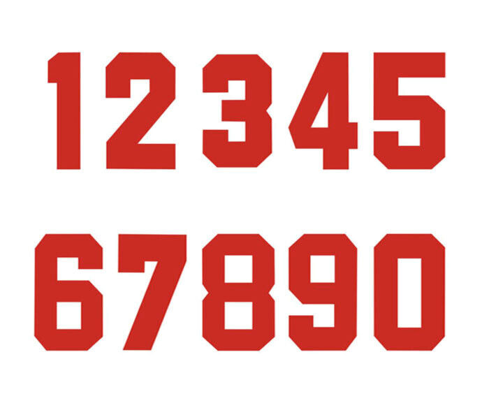 Шрифт номер 3. Хоккейные цифры. Цифры на хоккейной форме. Цифры для спортивной формы. Шрифт для номеров спортивной формы.