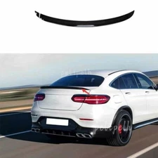 For Mercedes-Benz GLC 2016-2021 ABS Black Rear Spoiler Tail Trunk Lip Wing Bar
