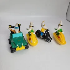 McDonald's Mac Tonight Moon Man Happy Meal Toys Lot of 4 1988