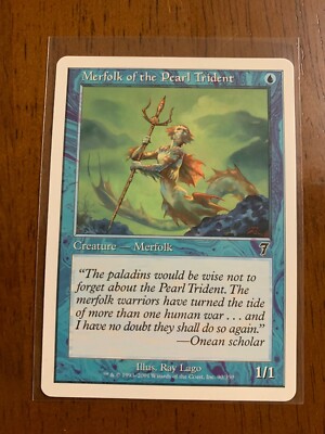 Merfolk of the Pearl Trident - MTG Magic Card - 7th Seventh Edition - NM |  eBay