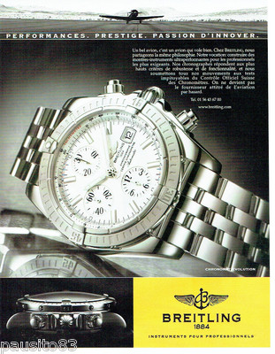 REKLAME WERBUNG 046 2004 Breitling Uhr Chronomat Evolution