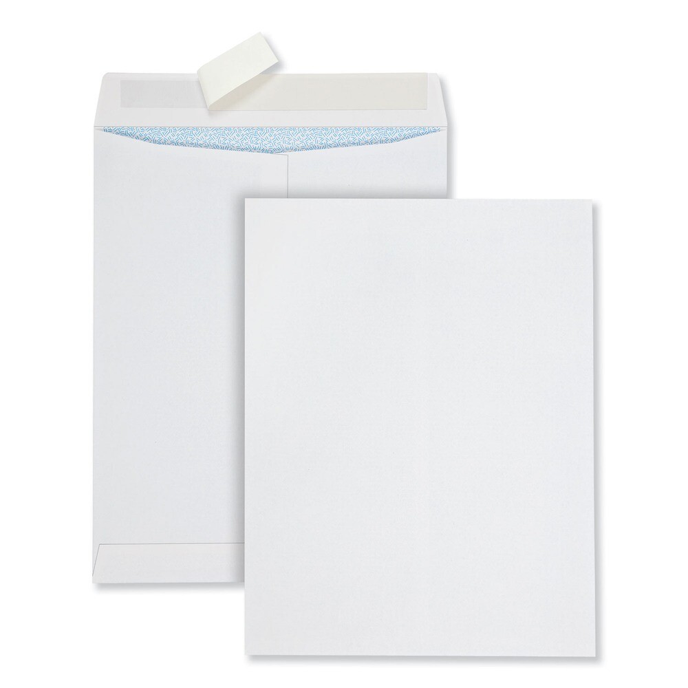 Quality Park 44929 Redi-Strip 10 x 13 Security Tinted Envelope WHT (100/BX) New