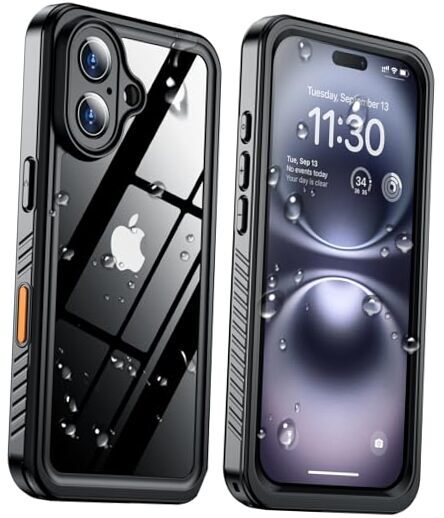 for iPhone 16 Case Waterproof, [12FT Military Drop iPhone 16 6.1