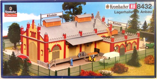 # KIBRI HO 8432 Bausatz "Krombacher" Lagerhalle mit Anbau 1:87 OVP