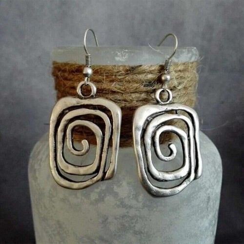 Vintage 925 Silver Women Ear Hook Earrings Drop Dangle Wedding Jewelry Gifts - Picture 13 of 59