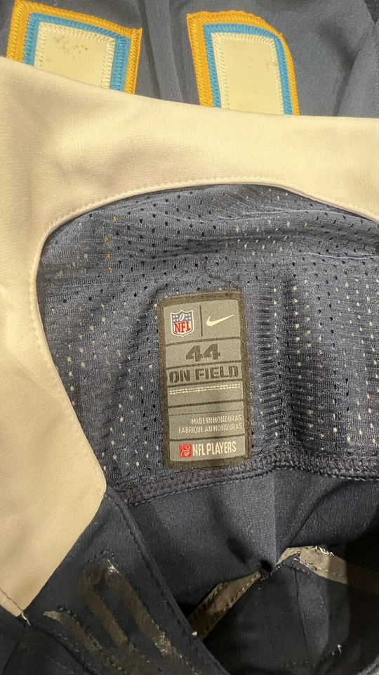 Nike On Field NFL Philip Rivers #17 Chargers Stitched Jersey Size 44 Blue - Image 2 of 4