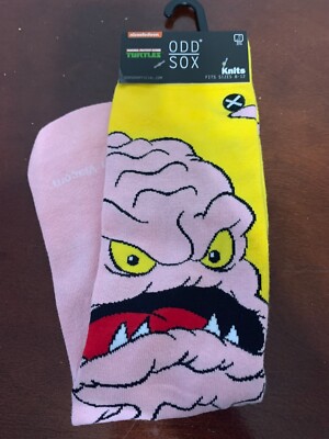 NWT ODD SOX Men's Large 8-12 LG Crew Socks Krang TMNT L Teenage Mu Ninja Turtles