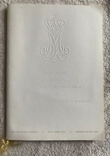 Queen Margrethe 1976 U.S. visit program banquet Denmark w/photo bicentennial
