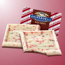 GHIRARDELLI DARK PEPPERMINT BARK CHOCOLATE SQUARES christmas