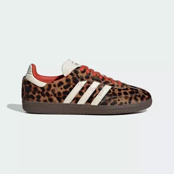 NEW adidas Samba OG Preloved Red Leopard 2025-JI2734- NEW WITH BOX