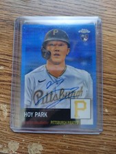 2022 Topps Chrome Platinum Anniversary Blue Refractor Hoy Park Auto /99 #CPA-HP 