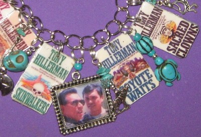 ''SKINWALKERS''- CHEE & LEAPHORN MYSTERIES- ALTERED ART CHARM BRACELET