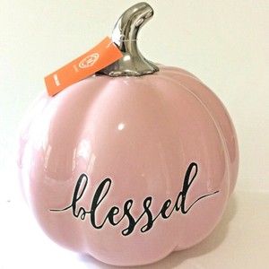 Martha Stewart Pink Pumpkin Blessed Pumpkin Fall Seasonal Decor | eBay