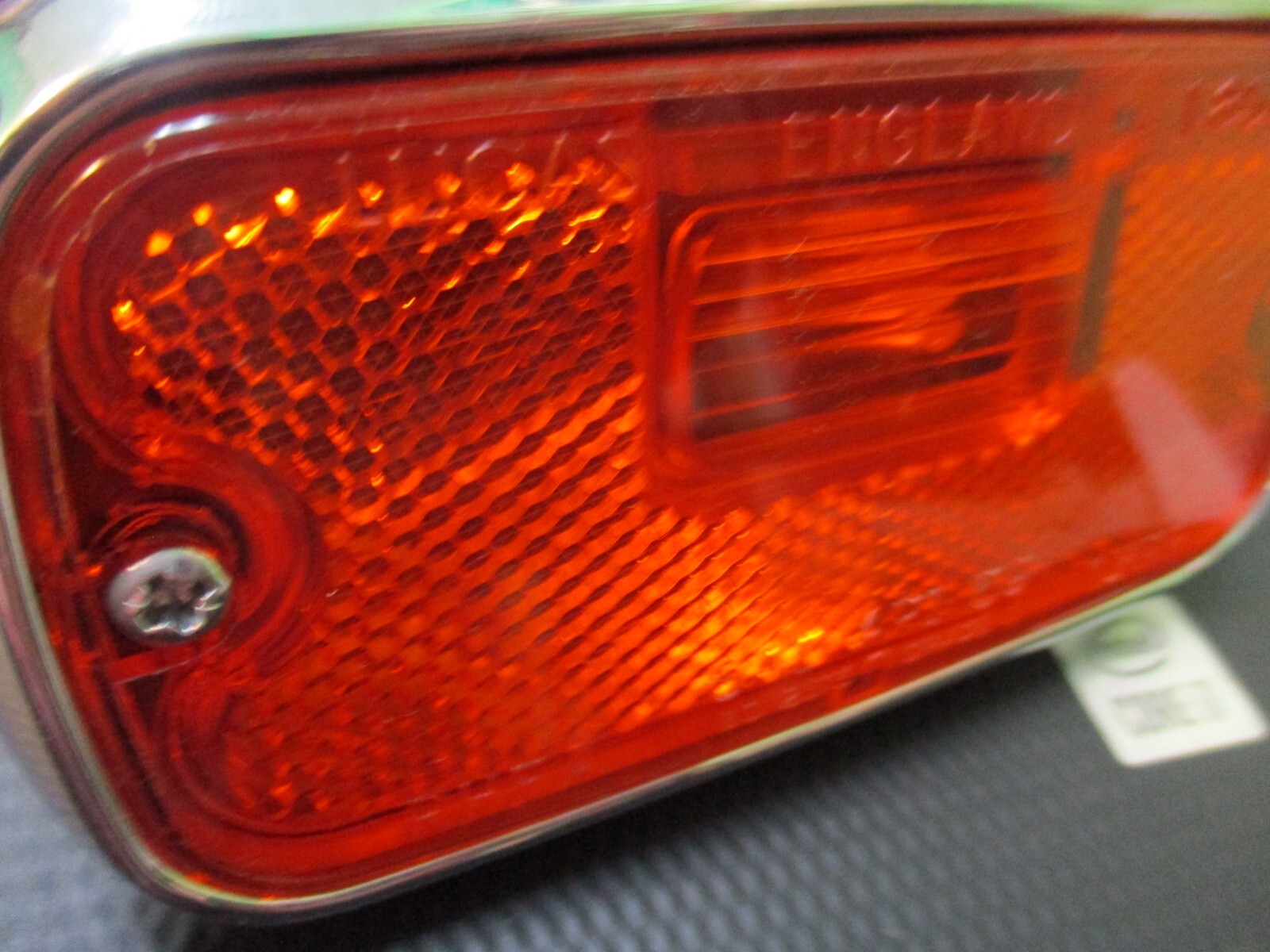 Rolls Royce Silver Shadow, Corniche RHF side marker Amber lens lamp UD16694, NOS