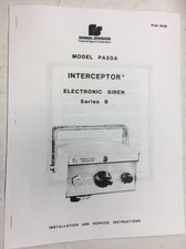 Federal Signal PA20 Interceptor Electronic Si...