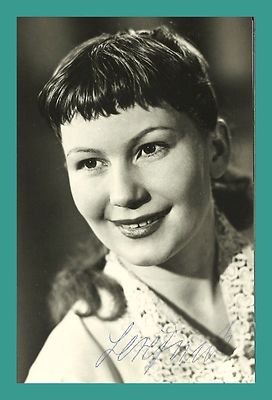LORE FRISCH | DEFA Schauspielerin | Original-Autogramm auf Progress-Starkarte
