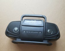 Vintage Suntone AM/FM Boom Box Radio Twin Speaker Mini Portable Novelty RR2600