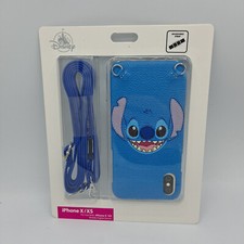 New Disney D-Tech Stitch iPhone X/XS Cell Phone Case W/Crossbody Strap