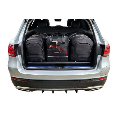 KJUST 4 Taschen Kofferraum Set spez. für MERCEDES-BENZ GLC schwarz