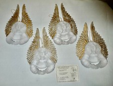 Lot of Four 4 Vintage Silvestri Angel Garland Holder Ornaments