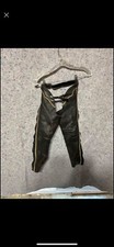Vintage Barnstable Riding Leather Chaps girls youth size 10 USA