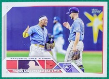 Wander Franco & Brandon Lowe - 2023 Topps Update #US138 - Rays Baseball Card