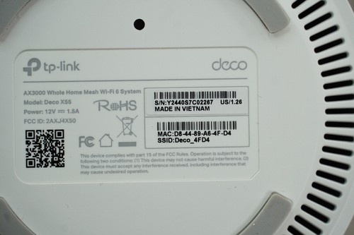 TP-Link Deco AX3000 WiFi 6 Mesh System(Deco X55) (3-pack) - Bild 4 von 6