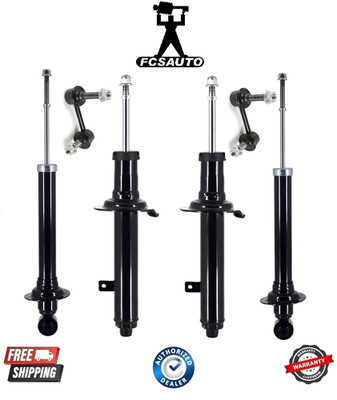 Complete Front Strut & Rear Shock with Sway Bar Fits 07-11 Lexus GS350 AWD