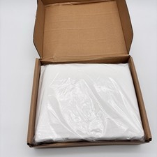 Amazon Basics Microfiber Duvet Cover Set Zipper Closure Full / Queen White New